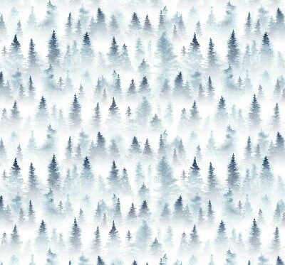 Rolgordijn verduisterend Bos in de mist