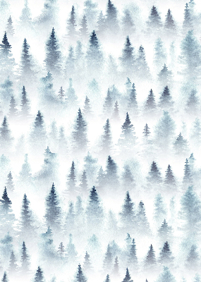 Rolgordijn verduisterend Bos in de mist