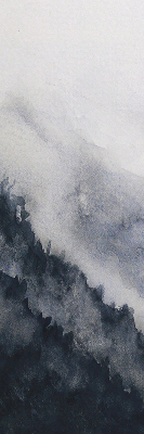 Rolgordijn verduisterend Mistige bergen