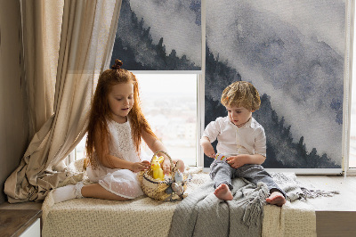 Rolgordijn verduisterend Mistige bergen