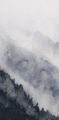 Rolgordijn verduisterend Mistige bergen