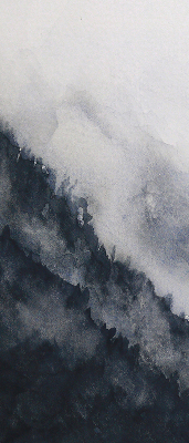 Rolgordijn verduisterend Mistige bergen