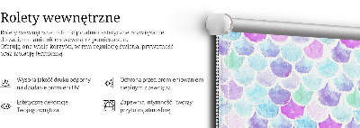 Rolgordijn verduisterend Kleurrijke schubben