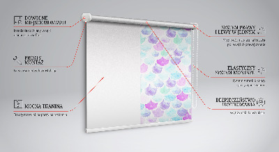 Rolgordijn verduisterend Kleurrijke schubben