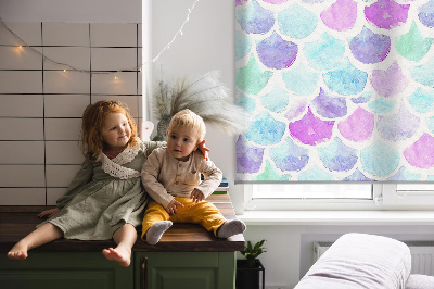 Rolgordijn verduisterend Kleurrijke schubben