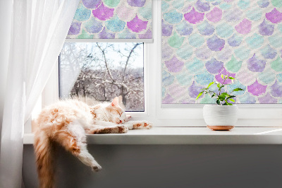 Rolgordijn verduisterend Kleurrijke schubben