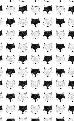 Rolgordijn voor het raam Getekende vossenkoppen