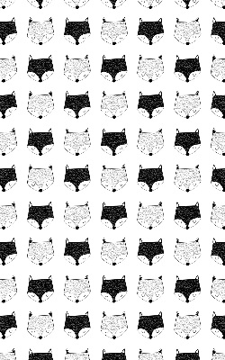 Rolgordijn voor het raam Getekende vossenkoppen