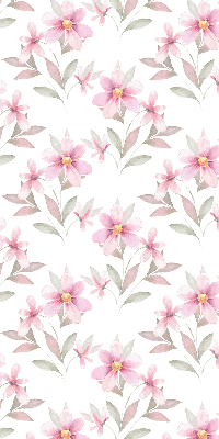 Rolgordijn voor het raam Roze bloemen