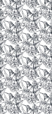 Rolgordijn verduisterend Getekende bloemen