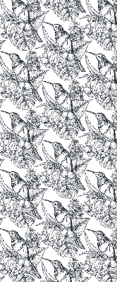 Rolgordijn verduisterend Getekende bloemen