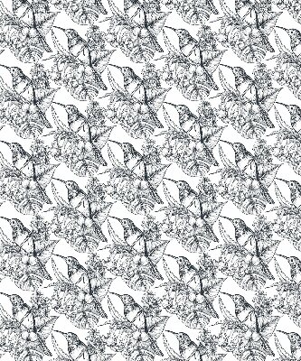 Rolgordijn verduisterend Getekende bloemen