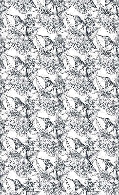 Rolgordijn verduisterend Getekende bloemen