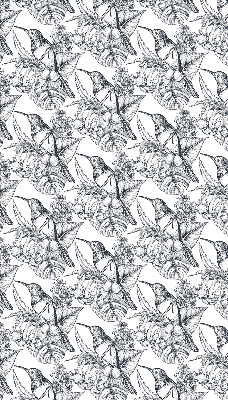 Rolgordijn verduisterend Getekende bloemen