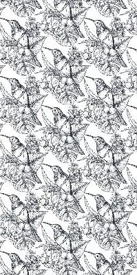 Rolgordijn verduisterend Getekende bloemen