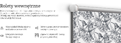 Rolgordijn verduisterend Getekende bloemen