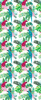 Rolgordijn voor het raam Papegaaien