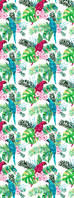 Rolgordijn voor het raam Papegaaien