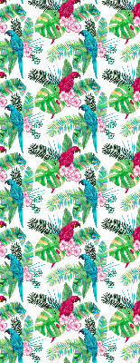 Rolgordijn voor het raam Papegaaien