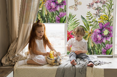 Rolgordijn verduisterend Bloemen