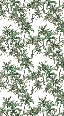 Rolgordijn voor het raam Palmbomen