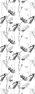 Rolgordijn verduisterend Getekende bloemen