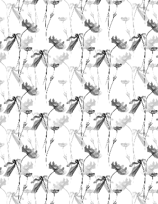 Rolgordijn verduisterend Getekende bloemen