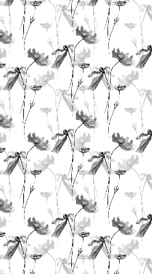 Rolgordijn verduisterend Getekende bloemen