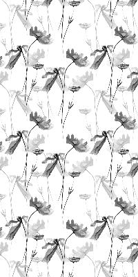 Rolgordijn verduisterend Getekende bloemen