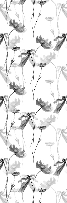 Rolgordijn verduisterend Getekende bloemen