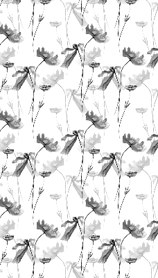 Rolgordijn verduisterend Getekende bloemen