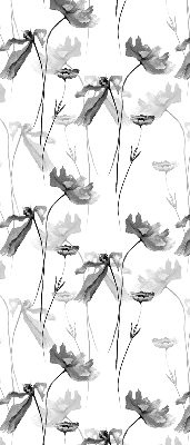 Rolgordijn verduisterend Getekende bloemen