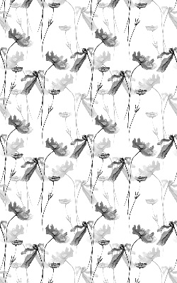 Rolgordijn verduisterend Getekende bloemen