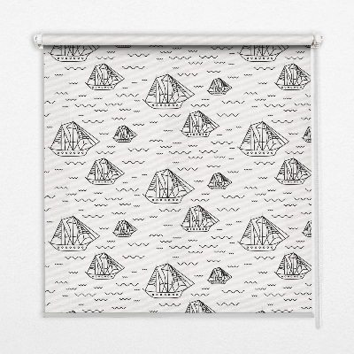 Rolgordijn verduisterend Getekende schepen