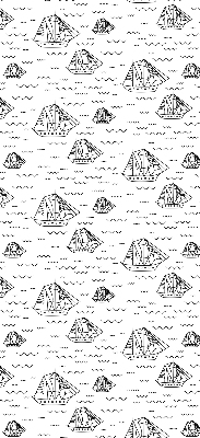 Rolgordijn verduisterend Getekende schepen