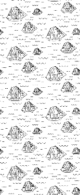 Rolgordijn verduisterend Getekende schepen