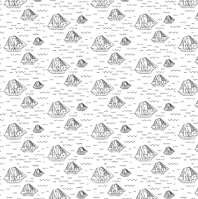 Rolgordijn verduisterend Getekende schepen