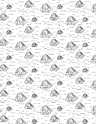 Rolgordijn verduisterend Getekende schepen