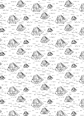 Rolgordijn verduisterend Getekende schepen