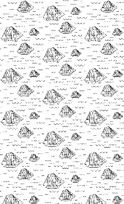 Rolgordijn verduisterend Getekende schepen