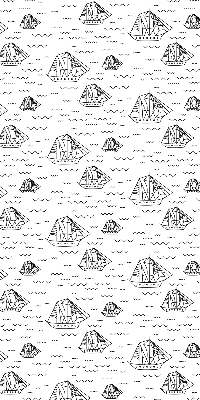 Rolgordijn verduisterend Getekende schepen