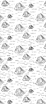 Rolgordijn verduisterend Getekende schepen