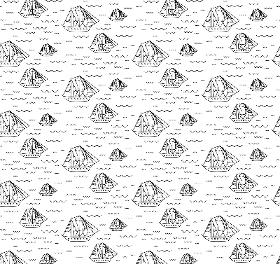 Rolgordijn verduisterend Getekende schepen