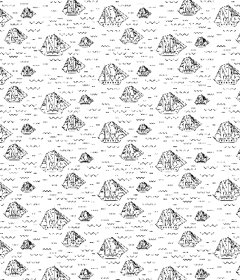 Rolgordijn verduisterend Getekende schepen