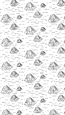 Rolgordijn verduisterend Getekende schepen