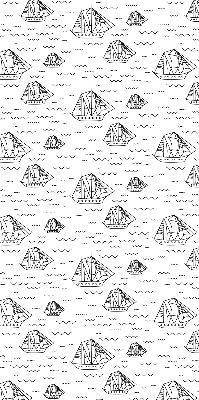 Rolgordijn verduisterend Getekende schepen