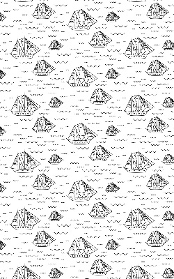 Rolgordijn verduisterend Getekende schepen