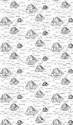 Rolgordijn verduisterend Getekende schepen