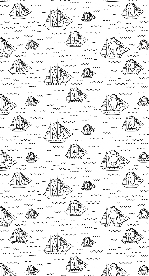 Rolgordijn verduisterend Getekende schepen