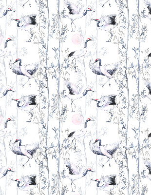 Rolgordijn verduisterend Reigers en bomen